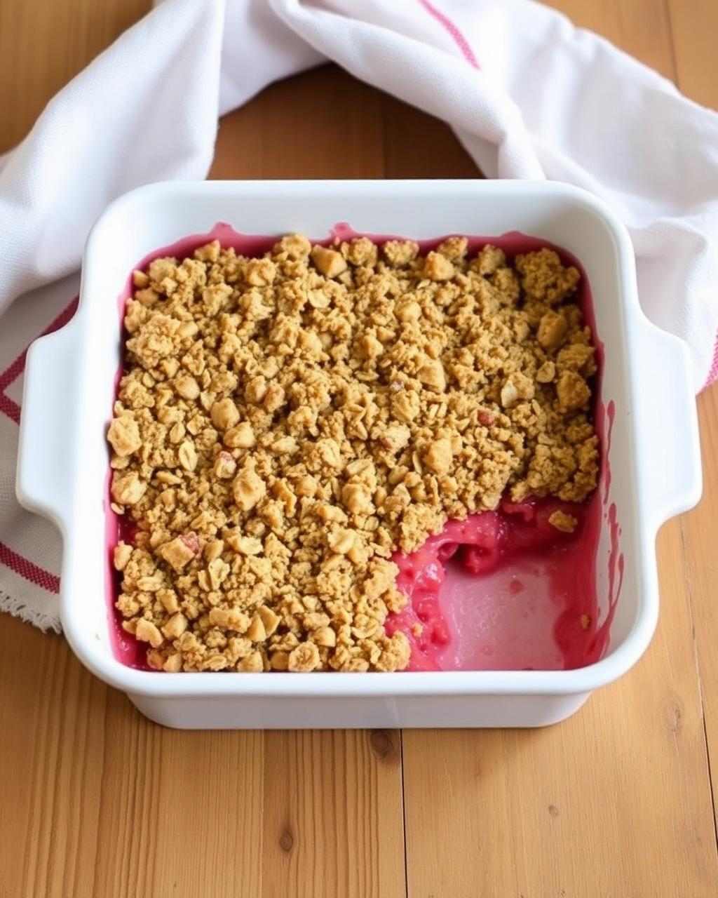 Grandma Jan's Rhubarb Crisp